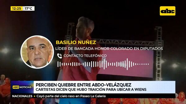 Perciben quiebre entre Abdo-Velázquez - ABC Noticias - ABC Color