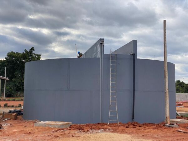 Planta de tratamiento de aguas residuales alcanza 90% de avance - San Lorenzo Hoy