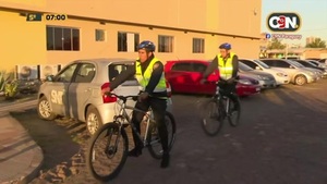 "Patrullas en bicicleta" en la Costanera de Asunción - C9N