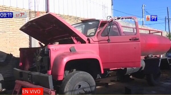 En Alberdi tienen un único camión de bomberos y está en reparación | Noticias Paraguay