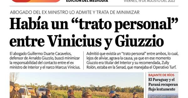 La Nación / LN PM: edición mediodía del 19 de agosto