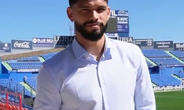 El Getafe presenta a Omar Alderete con bombos y platillos
