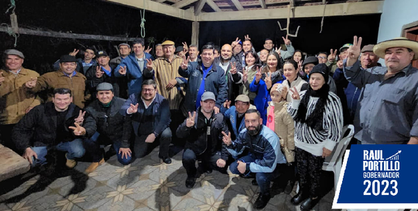 Raúl Portillo recibe apoyo del Intendente de Nueva Londres y equipo - Noticiero Paraguay