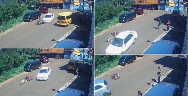 Crónica / Auto lo tiró al asfalto y después ¿“voló voló”?: todo quedó grabado