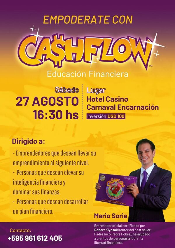 Curso de Cashflow llegará a Encarnación