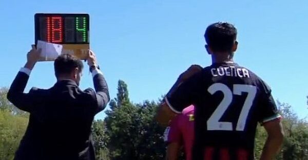 Hugo Cuenca tuvo sus primeros minutos en el Milan de Italia