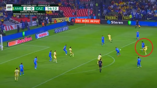Cachorro marca golazo en paliza histórica del América