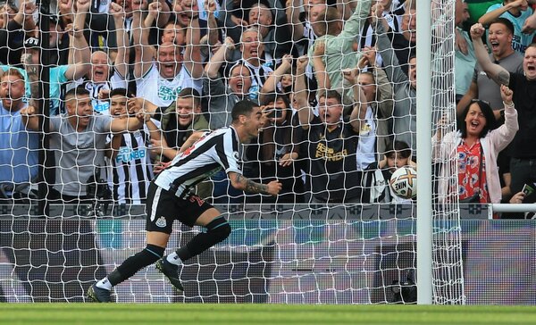 Miguel Almirón se luce en el entretenido empate entre el Newcastle y el City