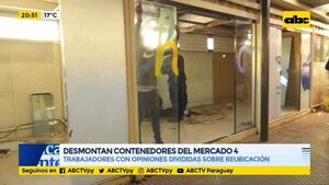 Desmontan contenedores del Mercado 4 - ABC Noticias - ABC Color