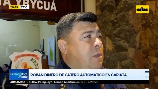 Vaciaron un cajero automático en Capiatá - ABC Noticias - ABC Color