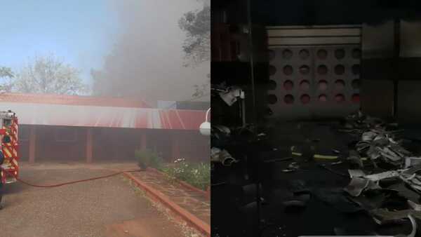 Tras incendio lo pierden todo en el canal SUR TV