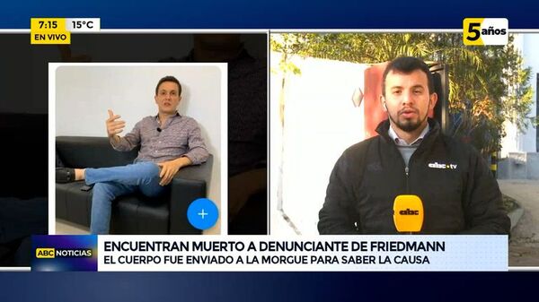 Hallan muerto a empresario que había denunciado a Friedmann - ABC Noticias - ABC Color