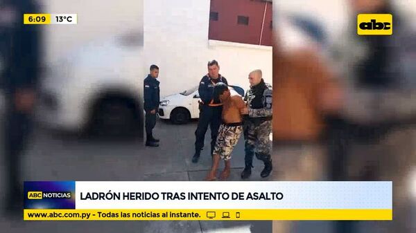 Ladrón herido en el pie tras intento de asalto - ABC Noticias - ABC Color