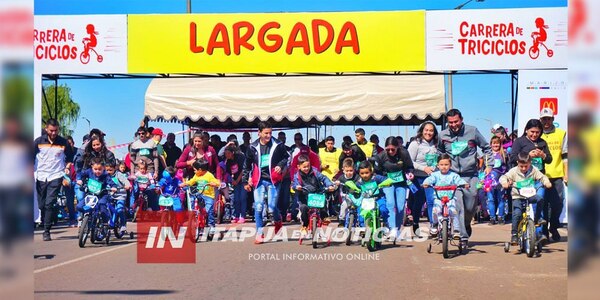CON UNOS 600 “MINI CORREDORES” SE REALIZÓ OTRA EXITOSA EDICIÓN DE LA CARRERA DE TRICICLOS