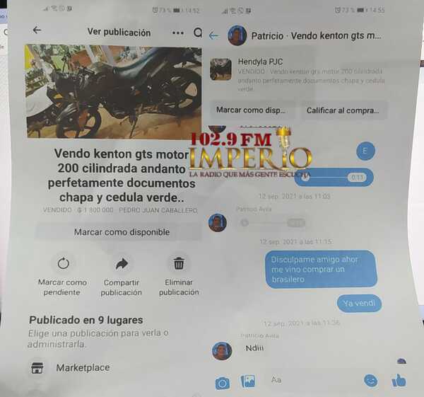 Motocicleta a nombre de un joven fue utilizada en crimen de almacenero, familiares niegan su participación - Radio Imperio