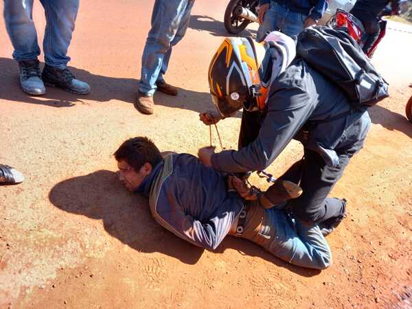Minga Guazú: Ladrón fue capturado por el marido y los hijos de la víctima - La Clave