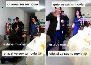 Crónica / ¿En quienpa lo que estaba pensando?: error viral al pedir matrimonio