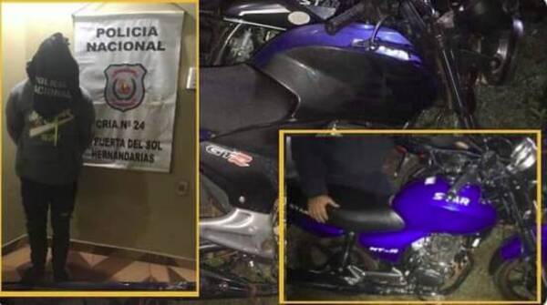 Crónica / Policía detuvo a un ladrón de motos que ya tenía orden de captura