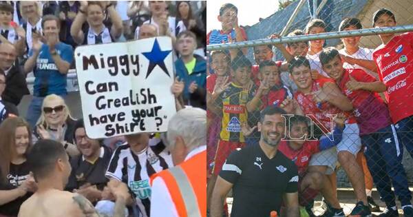La Nación / Almirón y Roque, ídolos de los niños dentro y fuera de las canchas