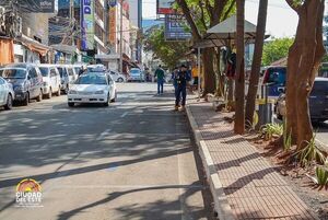 Despejan calzada de avenida céntrica de CDE - La Clave