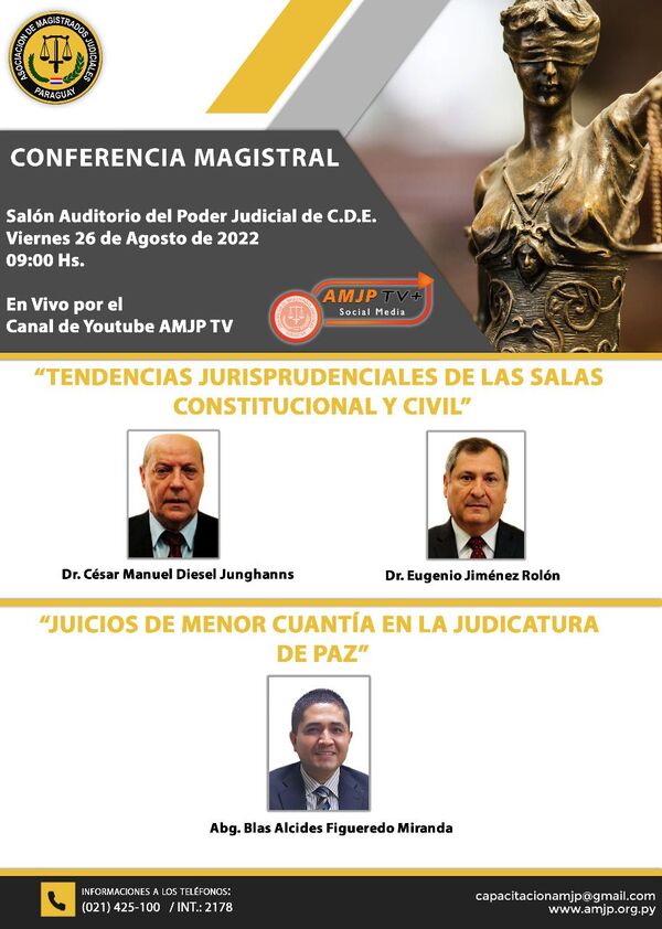 Organizan conferencia magistral sobre jurisprudencia - Judiciales.net