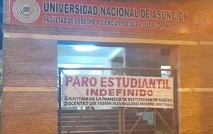 Estudiantes de Derecho UNA de Coronel Oviedo van a paro indefinido – Prensa 5