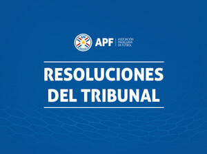 Resoluciones del Tribunal - APF