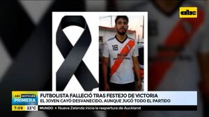 Futbolista falleció de un infarto durante festejo pospartido - ABC Noticias - ABC Color