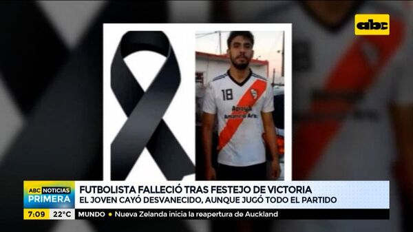 Futbolista falleció de un infarto durante festejo pospartido - ABC Noticias - ABC Color