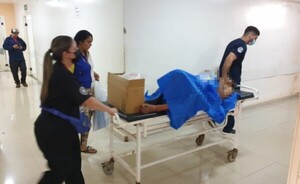 Motochorro fue atropellado y baleado en Presidente Franco