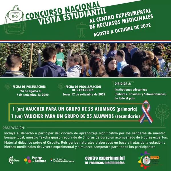 Lanzan concurso estudiantil para visitar el Centro Experimental de Recursos Medicinales - .::Agencia IP::.