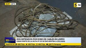 Dos detenidos por robo de cables en Limpio - ABC Noticias - ABC Color
