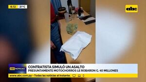 Contratista simuló un asalto y quedó detenido - ABC Noticias - ABC Color