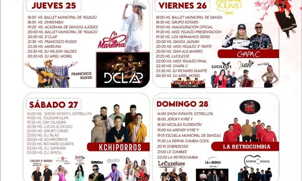 Expo Yguazú con grandes atractivos, inicia mañana