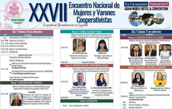 El XXVII Encuentro Nacional de Cooperativistas se realizará el 16 y 17 de setiembre