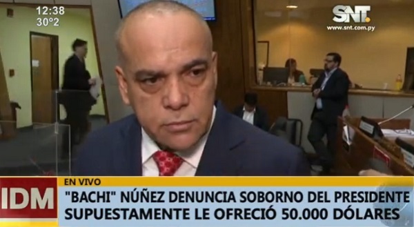 Bachi denuncia soborno de parte de Abdo para frenar juicio político por Itaipu