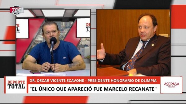 Scavone calificó de fracaso la cena para “salvar” al Olimpia - Megacadena — Últimas Noticias de Paraguay