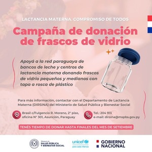 Diario HOY | Piden donar frascos de vidrio al Banco de Leche y Centros de lactancia materna