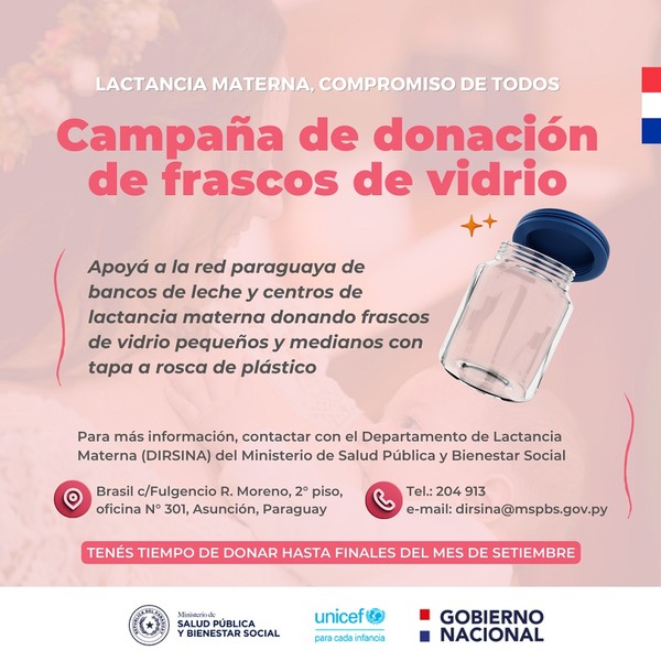 Diario HOY | Piden donar frascos de vidrio al Banco de Leche y Centros de lactancia materna