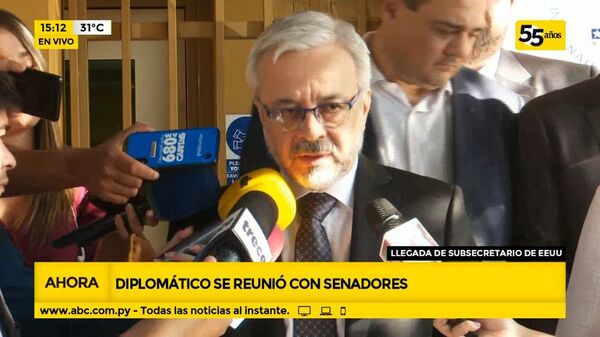 Diplomático de EE.UU. se reunió con parlamentarios - Ensiestados - ABC Color
