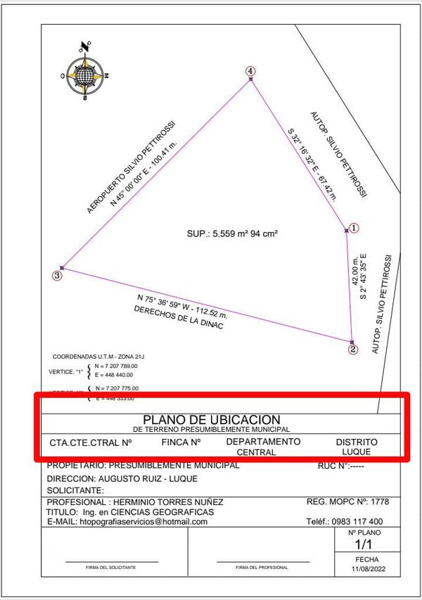 Municipalidad de Luque loteará predio de un hangar y presidente de la Dinac denuncia “ultraje” - Nacionales - ABC Color