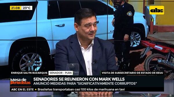Senadores se reunieron con Mark Wells - ABC Noticias - ABC Color