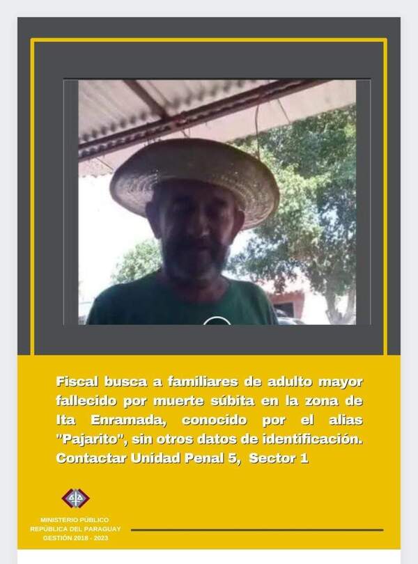 Diario HOY | Buscan a familiares de un hombre fallecido
