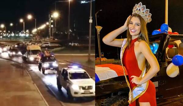 Crónica / Flamante Miss Teen Internacional fue recibida en caravana voi