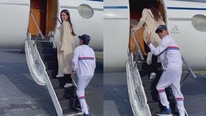 ¡Nadia y Marc Anthony ya están rumbo a Paraguay!