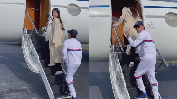 ¡Nadia y Marc Anthony ya están rumbo a Paraguay!