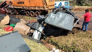 Grave accidente sobre ruta Py06 deja un fallecido y varios heridos, entre ellos niños - ABC en el Este - ABC Color