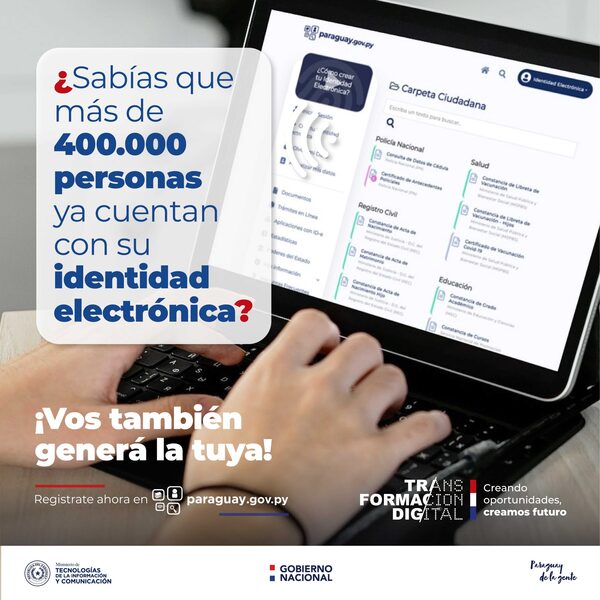 Más de 400.000 ciudadanos ya cuentan con su Identidad Eléctronica - .::Agencia IP::.