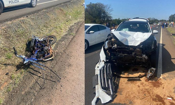 Caaguazú: Un motociclista muere tras ser embestido por una camioneta de Itaipú - OviedoPress