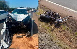 Motociclista muere tras ser embestido por una camioneta en Coronel Oviedo - Noticiero Paraguay